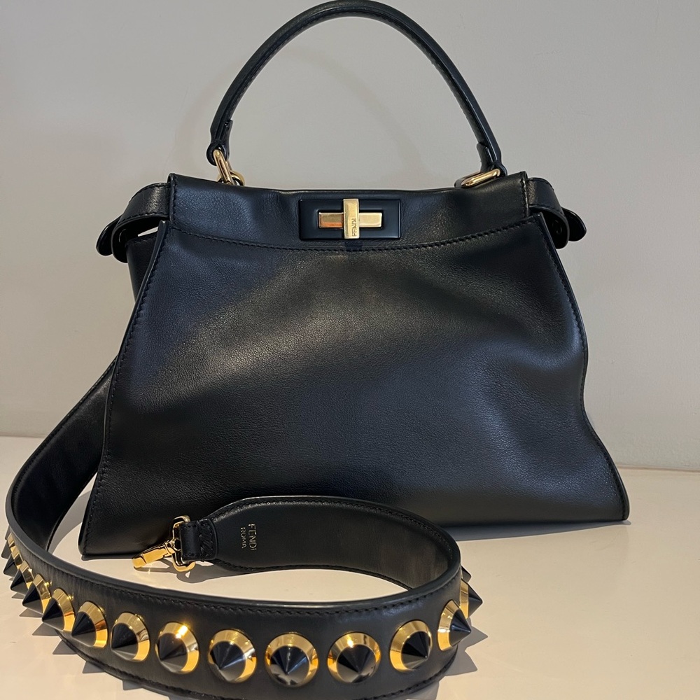 **SOLD** 
Fendi Medium Peekaboo - Gold and Black Hardware - Picture 2 of 11